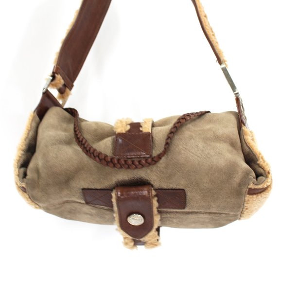 Christian Dior Mouton Flight East West Shoulder Bag Limited Edition Shearling CD - Picture 7 of 9